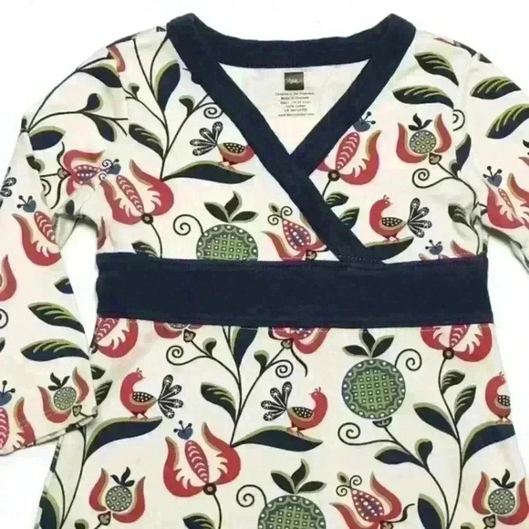 Tea Collection Bird Flower Kimono Dress size 2 - Picture 2 of 3
